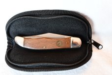 Chicago Folding Hunter P-19 USA Believed to be made by Schrade in the 1980s walnut handles. 