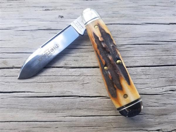 Great Eastern Cutlery GEC Northfield 562118 Sambar Stag Bird Dog Dogleg Knife Great Eastern Cutlery GEC Northfield 562118 Sambar Stag Bird Dog Dogleg Knife