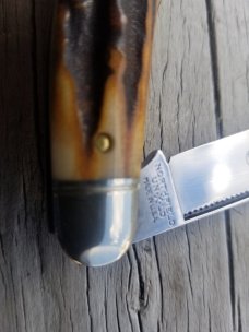 Great Eastern Cutlery GEC Northfield 562118 Sambar Stag Bird Dog Dogleg Knife