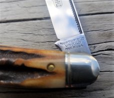 Great Eastern Cutlery GEC Northfield 562118 Sambar Stag Bird Dog Dogleg Knife