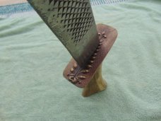 Large Handmade Bowie Knife marked "Enderes USA"  10.5" Blade, Stag Handle. 15.5" OAL
