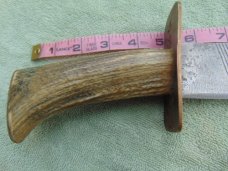 Large Handmade Bowie Knife marked "Enderes USA"  10.5" Blade, Stag Handle. 15.5" OAL