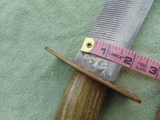 Large Handmade Bowie Knife marked "Enderes USA"  10.5" Blade, Stag Handle. 15.5" OAL