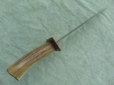 Large Handmade Bowie Knife marked "Enderes USA"  10.5" Blade, Stag Handle. 15.5" OAL