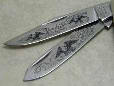 American Blade Japan Pearl "Yours for Life" Trapper Knife