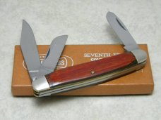 Blue Grass USA Wood BG-7 Stockman Knife 7Th Edition Blue Grass Commemorative in Box