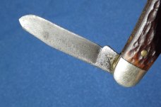 VINTAGE KUTMASTER UTICA NY USA 3 BLADE BONE STOCKMAN POCKET KNIFE
