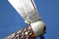 VINTAGE KUTMASTER UTICA NY USA 3 BLADE BONE STOCKMAN POCKET KNIFE
