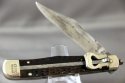 CASE TESTED 6161L SWITCHBLADE, Green Bone Handles, Fires Hard, Lock Up Tight, 1920-1940