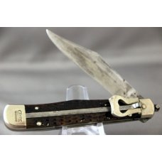 CASE TESTED 6161L SWITCHBLADE, Green Bone Handles, Fires Hard, Lock Up Tight, 1920-1940