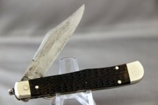 CASE TESTED 6161L SWITCHBLADE, Green Bone Handles, Fires Hard, Lock Up Tight, 1920-1940