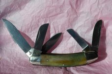 Waterfowler's Delight! 5 blade Sowbelly each blade etched with different waterfowl