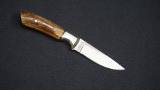 + SCARCE DETMER #1709 Custom D2 Knife w/Elk Horn Handle Scales & Matching #s Custom Leather Sheath +