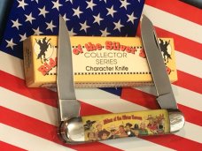 Vintage Camillus 2 Blade Large Cigar Knife w/ Riders of the Silver Screen Handles -ZORO -NOS