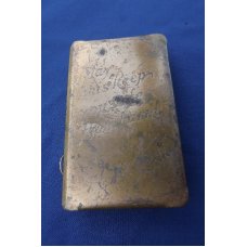 RARE US Army, USMC, Marine, NAVY, WWII HEART SHIELD POCKET BIBLE Antique GI Book