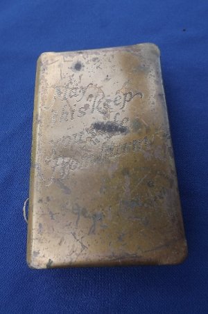 RARE US Army, USMC, Marine, NAVY, WWII HEART SHIELD POCKET BIBLE Antique GI Book