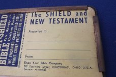  RARE US Army, USMC, Marine, NAVY,   WWII HEART SHIELD POCKET BIBLE Antique GI Book