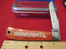 Case XX Old Red Back Pocket  Presidents Knife Pattern TB61548 SS