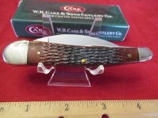 Case XX 2003 NKCA Walnut Bone SeaHorse Whittler Pattern # 6355WH SS