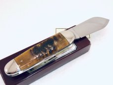 Bulldog Rams Horn Wildcat Driller Sunfish Sleeveboard Knife COA & Box #023