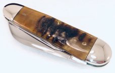 Bulldog Rams Horn Wildcat Driller Sunfish Sleeveboard Knife COA & Box #023