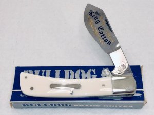 Bulldog Brand Anniversary Antique Ivory “King Cotton” Knife SUPER RARE!