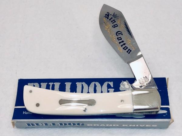 Bulldog Brand Anniversary Antique Ivory “King Cotton” Knife SUPER RARE! 