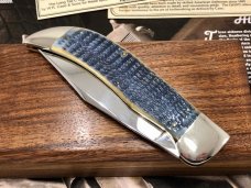 Case Classic 61072 Bulldog Clasp Moss Bottom Green Bone Knife w/ COA 