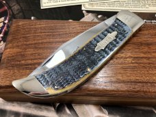 Case Classic 61072 Bulldog Clasp Moss Bottom Green Bone Knife w/ COA 