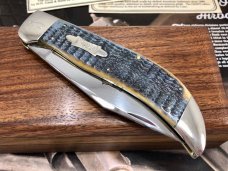 Case Classic 61072 Bulldog Clasp Moss Bottom Green Bone Knife w/ COA 
