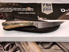Arno Bernard Exotic Mammoth Ivory Handle Baby Bush Series Porcupine w/ Sheath   