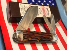 Schatt & Morgan Elephant/Toenail Whittler Knife w/ File & Wire Tested Handles & Blade Etch -MINT!