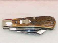 Bulldog Prototype Exotic Fossil 2 Blade Lil Cotton MINT Cond. w/Box