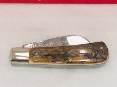 Bulldog Prototype Exotic Fossil 2 Blade Lil Cotton MINT Cond. w/Box