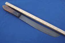 Antique  J. Askham & Son Sheffield Wapacut Large Butcher Knife from the 1880's (?) 12" blade 18" OAL