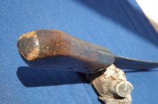 Antique  J. Askham & Son Sheffield Wapacut Large Butcher Knife from the 1880's (?) 12" blade 18" OAL