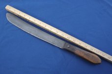 Antique  J. Askham & Son Sheffield Wapacut Large Butcher Knife from the 1880's (?) 12" blade 18" OAL