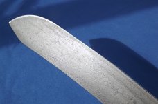 Antique  J. Askham & Son Sheffield Wapacut Large Butcher Knife from the 1880's (?) 12" blade 18" OAL
