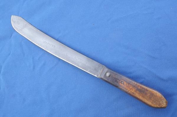 Antique J. Askham & Son Sheffield Wapacut Large Butcher Knife from the 1880's (?) 12" blade 18" OAL Antique J. Askham & Son Sheffield Wapacut Large Butcher Knife from the 1880's (?) 12" blade 18" OAL
