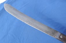 Antique  J. Askham & Son Sheffield Wapacut Large Butcher Knife from the 1880's (?) 12" blade 18" OAL