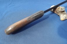 Antique  J. Askham & Son Sheffield Wapacut Large Butcher Knife from the 1880's (?) 12" blade 18" OAL