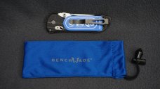 + BENCHMADE USA 903 MINI AXIS-STRYKER - G10 & PLAIN SATIN BLADE - FACTORY RECONDITIONED/DISCONTINUED