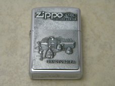 Case XX USA 1997 Case Visitors Center Commemorative Zippo and M254 SS Trapper Knife Set in Box