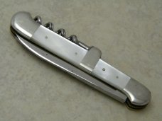 IXL George Wostenholm Sheffield England Mother of Pearl Corkscrew Champaign Knife