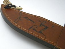 Bulldog Brand BDG-3107-DS2 Spain Stag Diamond Limited Edition Bowie Knife & Sheath James Buzz Parker