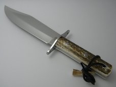 Bulldog Brand BDG-3107-DS2 Spain Stag Diamond Limited Edition Bowie Knife & Sheath James Buzz Parker