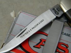 Case XX USA 6 Dot (1994) Bone 6318 SS Tested XX Razor Edge Stockman Knife in Box