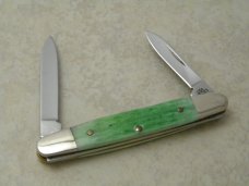 Case XX USA 2000 Emerald Green Bone 06263 SS Limited Edition 1 of 2500 Eisenhower Pen Knife in Box