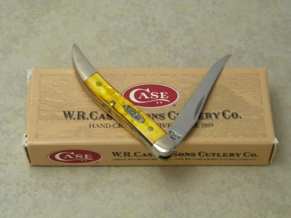 Case XX USA 1998 Burnt Yellow Bone 610096 SS Tiny Toothpick Knife in Box Case XX USA 1998 Burnt Yellow Bone 610096 SS Tiny Toothpick Knife in Box