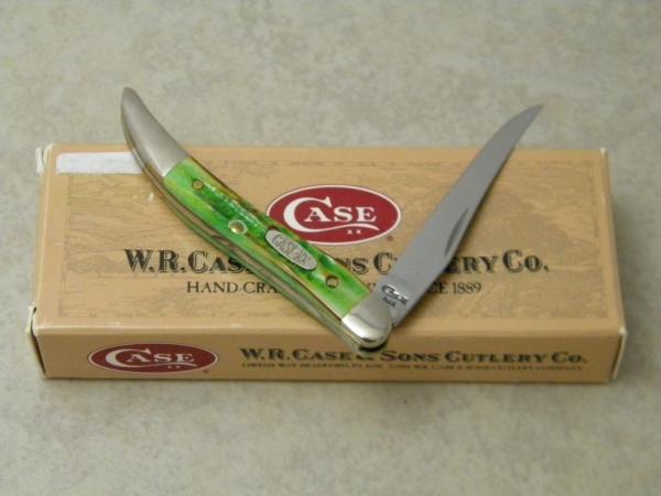 Case XX USA 1998 Lizard Green Bone 610096 SS Tiny Toothpick Knife in Box Case XX USA 1998 Lizard Green Bone 610096 SS Tiny Toothpick Knife in Box